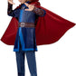 Marvel Doctor Strange Official Youth Haloween Costume - Tunic And Pants Plus Padded Detachable Cape (S) Multi