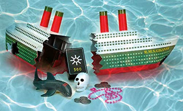 Swimline Titanic Themed Dive Toy - Sinking Ship & Treasure Combo Pack for Pool & Bath - Underwater Dive Practice for Kids