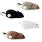 The Dreidel Company Wind-Up Mouse Racing Rat Plush Mice Cat Chaser, Realistic Looking Pet With Twirling Tail (8-Pack)