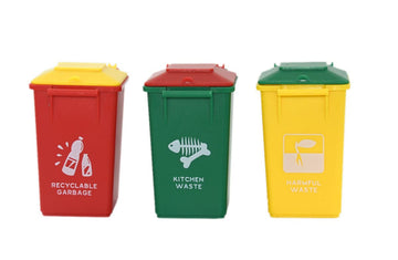AITING Trash Can Toy Kids Toy Push Vehicles Garbage Truck's Trash Cans Mini Curbside Vehicle Garbage Bin