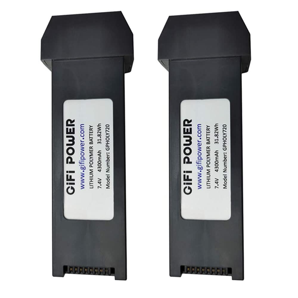 Beacon Pet 4300Mah 7.4V Replacement Lipo Battery For Holystone Hs720 Hs720E Drone (2 Pcs)