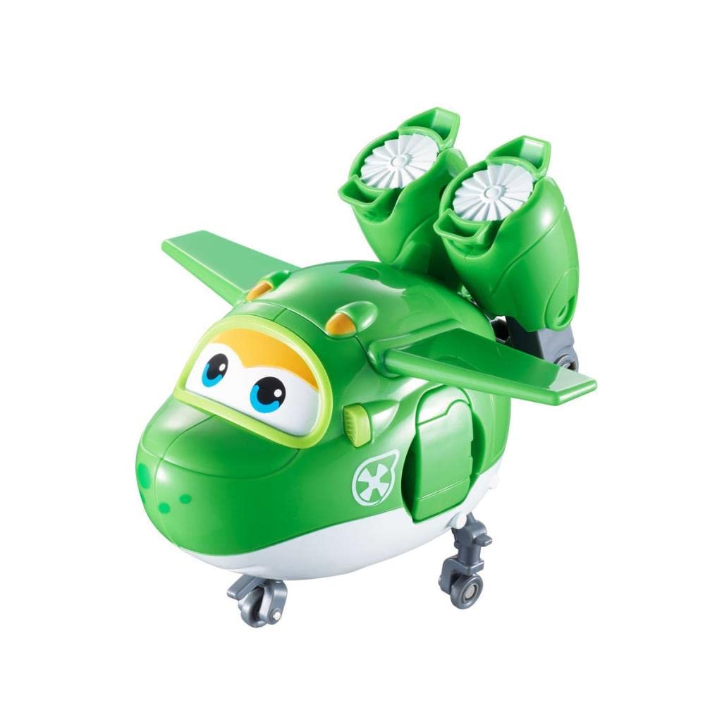 Super Wings Transforming Mira Toy Airplane Figure - 5 Green Scale - Fun Gift for 3-5 Year Old Boys and Girls by AlphaToys