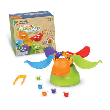 Learning Resources Blooming Balance Bees Fine Motor Sorting Eco Friendly Set - Preschool Learning Activities , Montessori Toys F