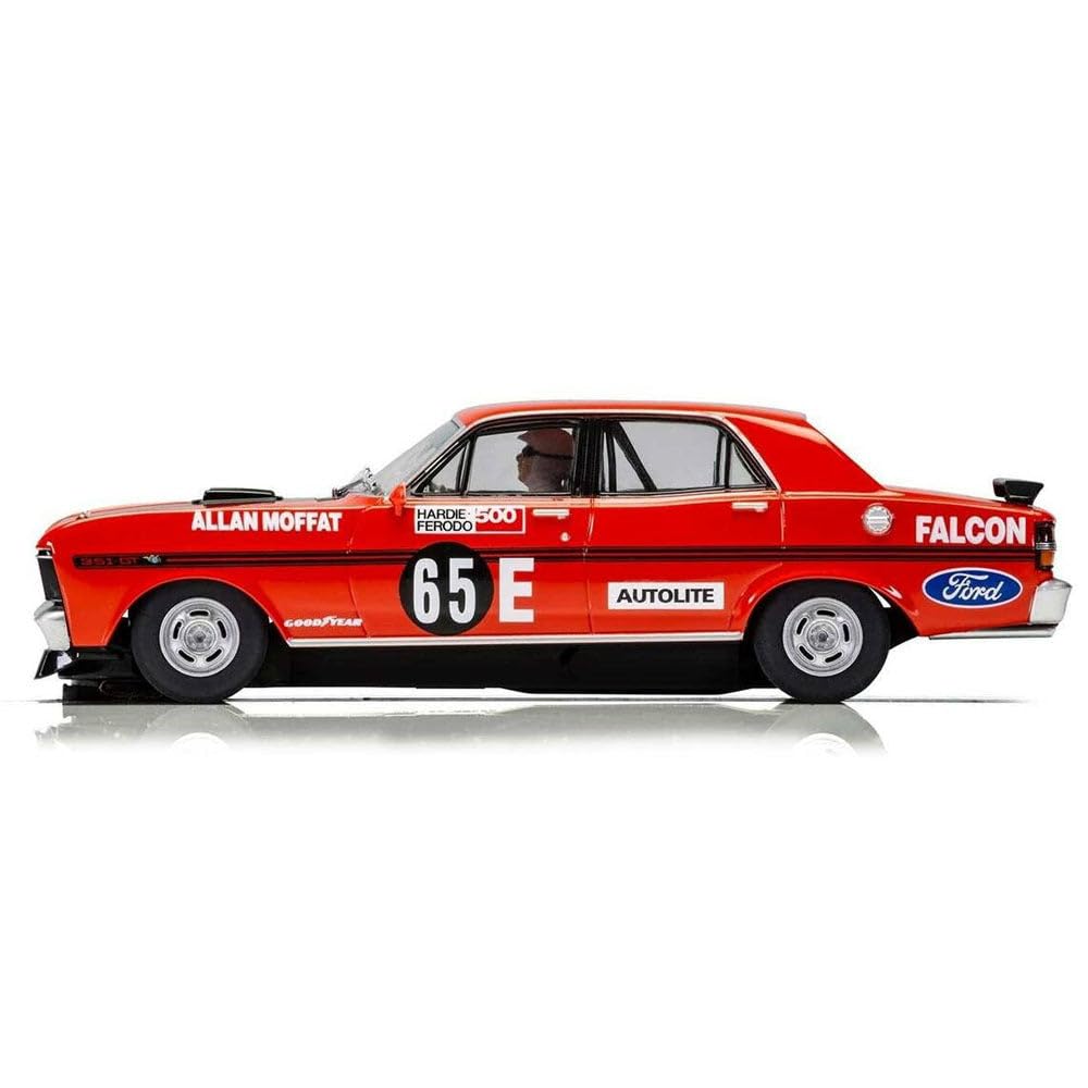 Scalextric Ford Xy Falcon Bathurst 500 1971 1:32 Slot Race Car C3928, Red & Black