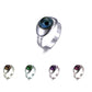 LiHan1028 10 Pieces of Mixed Pattern Adjustable Mood Rings Mixed Color Changing Mood Rings for Halloween Costume Props, Birthday