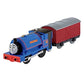 Trackmaster Railway System : Thomas and Friends Motorized Road and Rail Battery Powered Tank Engine - Sir Handel with 2 Red Pass