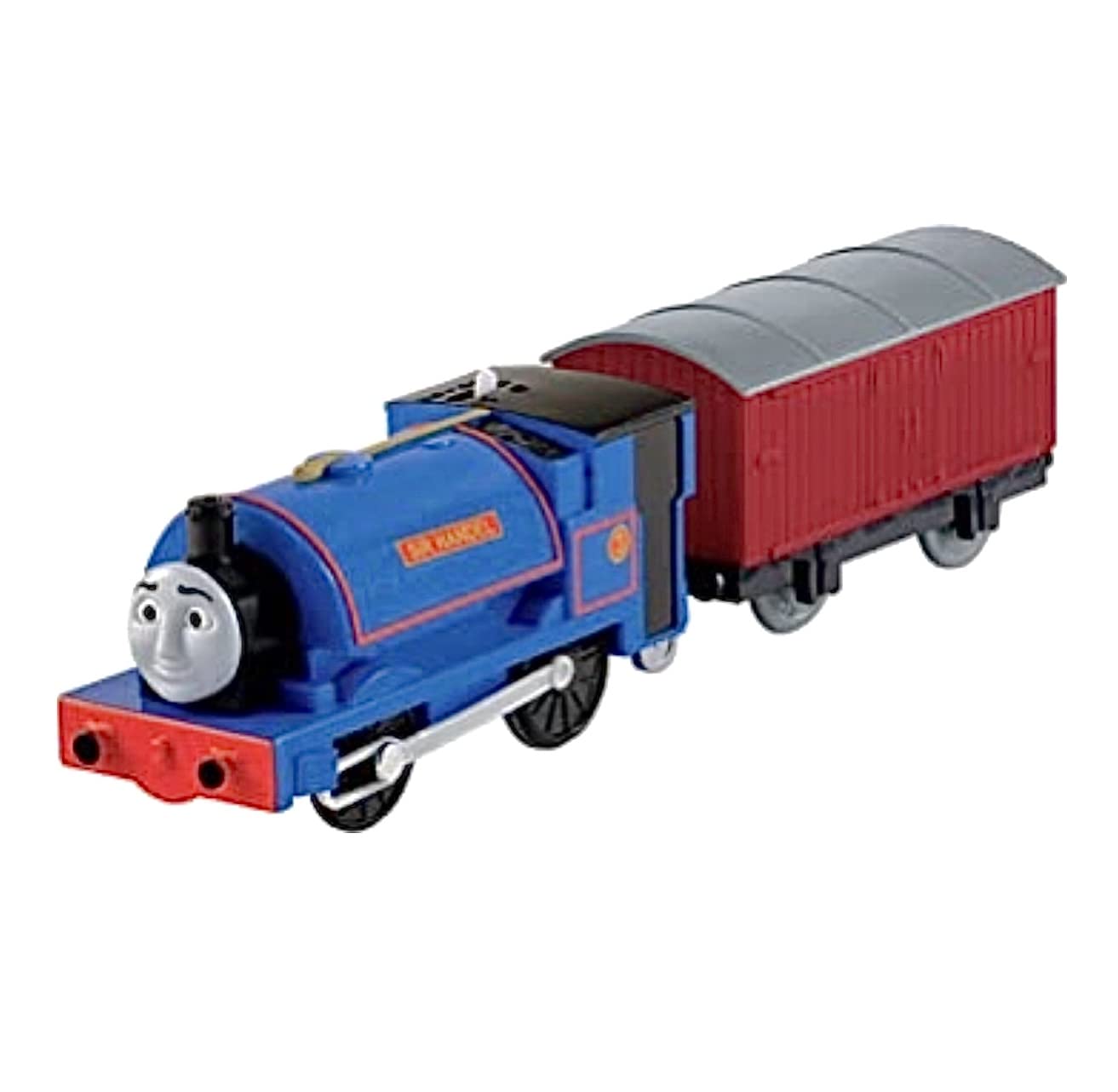 Trackmaster Railway System : Thomas and Friends Motorized Road and Rail Battery Powered Tank Engine - Sir Handel with 2 Red Pass
