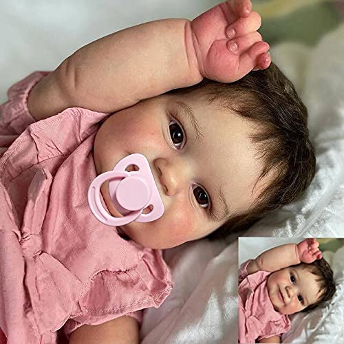 Kokomandy Cute 24Inch Realistic Reborn Baby Dolls Toddler Girl That Look Real Soft Silicone Weighted Newborn Bebes Reborn With B