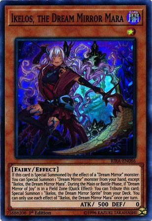 Yu-Gi-Oh! - Ikelos The Dream Mirror Mara - Rira-En086 - Super Rare - 1St Edition - Rising Rampage