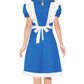 Girl Alice Dresses With White Apron Dress Halloween Blue Maid Princess Dresses 11-12 Years