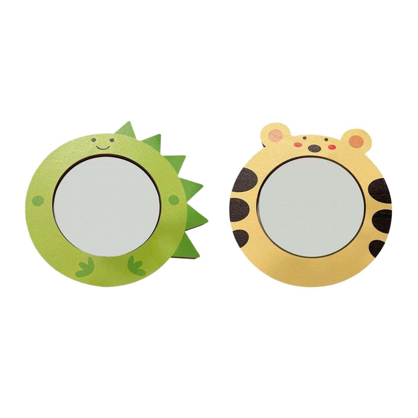 Calandis 2Pcs Sensory Board Toy Parts Early Education Toys Mirror Green Mirror Yellow | Developmental Baby Toys | Toys For Baby