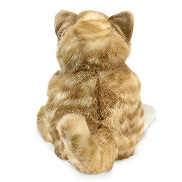 Folkmanis Orange Tabby Kitten Hand Puppet - Plush Toy, Orange & White, 1 EA, Ideal for Playtime and Storytelling