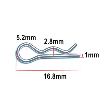 50pcs RC Body Clips Pins, RC Clips for WLtoys 12428 144001 124019 124018 124017 124016 144010 144002 104028 104001 104002 104009