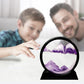 Muyan Moving Sand Art Picture Sandscapes in Motion Round Glass 3D Deep Sea Sand Art for mature-themed Kid Large Desktop Art Toys (Purple  12 Inch)