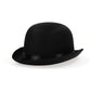 Rubies Adult Satin Derby Hat, Black, One Size