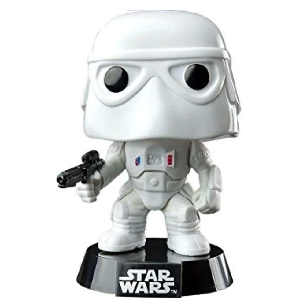 Funko Pop! Star Wars #56 Snowtrooper Figure - White Resin Collectible, Funko Model FUNVPOP5445