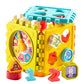 LOOM TREE 2xNumber and Shape Blocks Cube Fun Training Interactive Sorter Puzzle Toys | Preschool Toys & Pretend Play | Wooden & 