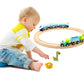 Wooden Trains Cars With Crane Magnetic Train Toys For Wooden Train Tracks Train Sets For Toddlers And Kids Ages 3+ (Zoo Train)