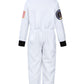 Costumerry Astronaut Costume For Kids Nasa Space Pilot Toddler Boys Birthday Halloween Costumes (White, 3-4 Years)