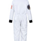 Costumerry Astronaut Costume For Kids Nasa Space Pilot Toddler Boys Birthday Halloween Costumes (White, 8-10 Years)