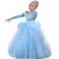 SNDSHOP Cinderella Princess Dress Costume for Toddler Girls Halloween 2-11T