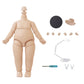 Ymy Pear Shaped Doll Body 1/12 Scale Cute Fat Action Figure Suitable For Ymy 1/12 1/8 Bjd Gsc Doll Head (Light Tan)
