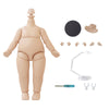 Ymy Pear Shaped Doll Body 1/12 Scale Cute Fat Action Figure Suitable For Ymy 1/12 1/8 Bjd Gsc Doll Head (Light Tan)