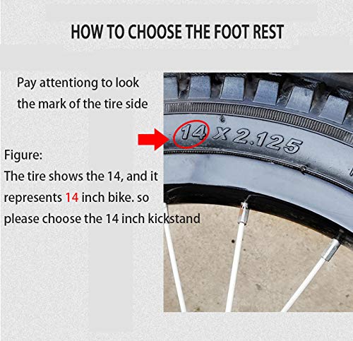 ZSFLZS Bike Kickstand Bicycle Side Support Stand for 12 14 16 18 20 inch Kids Bike (for 16 Bike)