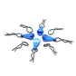 Hosim 8 pcs of 1.2mm Metal Body Clips Pins with 4 Teardrop-shaped Pull Tabs for All of 1:8 and 1:10 Scale RC Vehicles Cars Truck