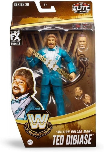 Wwe Elite Collection Million Dollar Man Ted Dibiase Wrestling Action Figure Legends Mattel Series 20