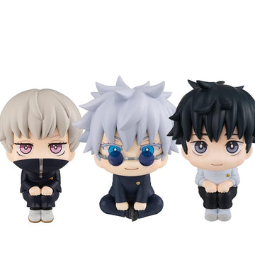Puruuige 3pcs Okkotsu Yuta/Inumaki Toge Figures Anime Q Version Okkotsu Yuta Figurine 3.93'' Look Up Pose Model Statue PVC Cute 