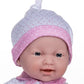 JC Toys La Baby 11" Soft Body Baby Doll - Caucasian, Vinyl, Washable, White & Pink Outfit with Hat, Pacifier & Blanket for Ages 12 Months+