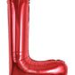 Toniful 40 Inch Large Bright Red Letter Balloons A-Z, Giant Jumbo Helium Foil Mylar Big Letter L Balloons For Birthday Party Ann