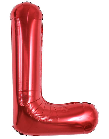 Toniful 40 Inch Large Bright Red Letter Balloons A-Z, Giant Jumbo Helium Foil Mylar Big Letter L Balloons For Birthday Party Ann