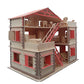 NWFashion 17 Wooden Dream Dollhouse 2 Floors DIY Kits Miniature Doll House with Furniture (Big House+Furniture)