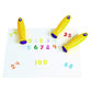 Colorations Good Grasp Stamping Sticks Pack Of 10 Numbers 0-9 Classroom Supplies (1 1/4' X 5 1/8')