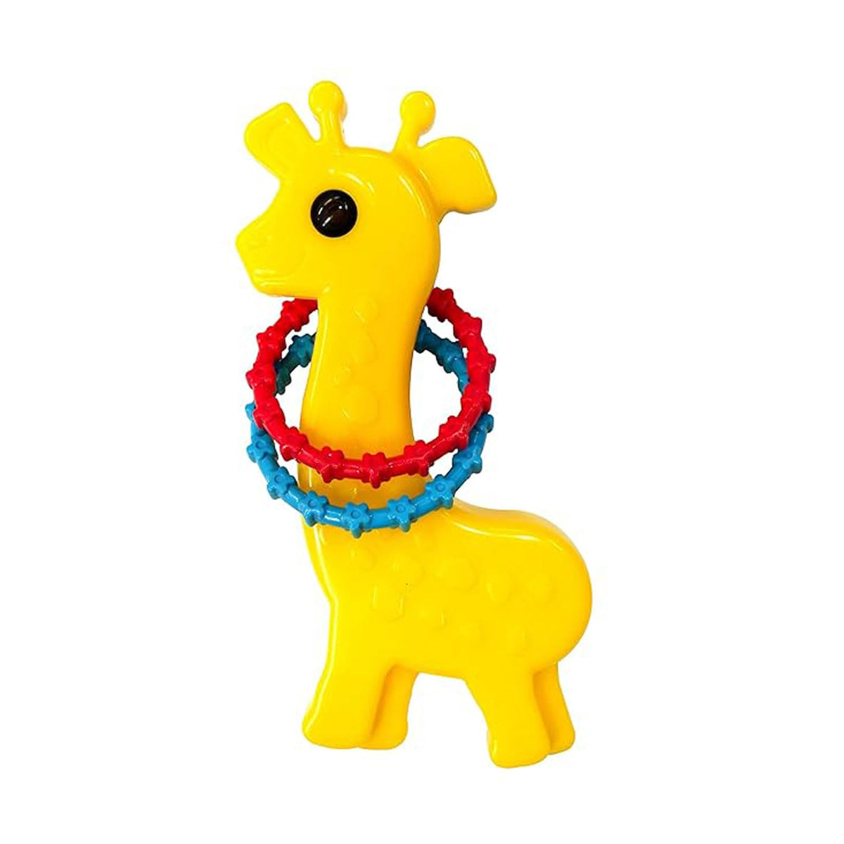 Funskool Giggles, Baby Giraffe Rattle , Colourful Animal rattle for New born baby, Stimulates Senses,Rattling sound, 6 months & 