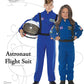 Underwraps Kid'S Children'S Astronaut Flight Suit Costume - Blue Childrens Costume, Blue, Medium