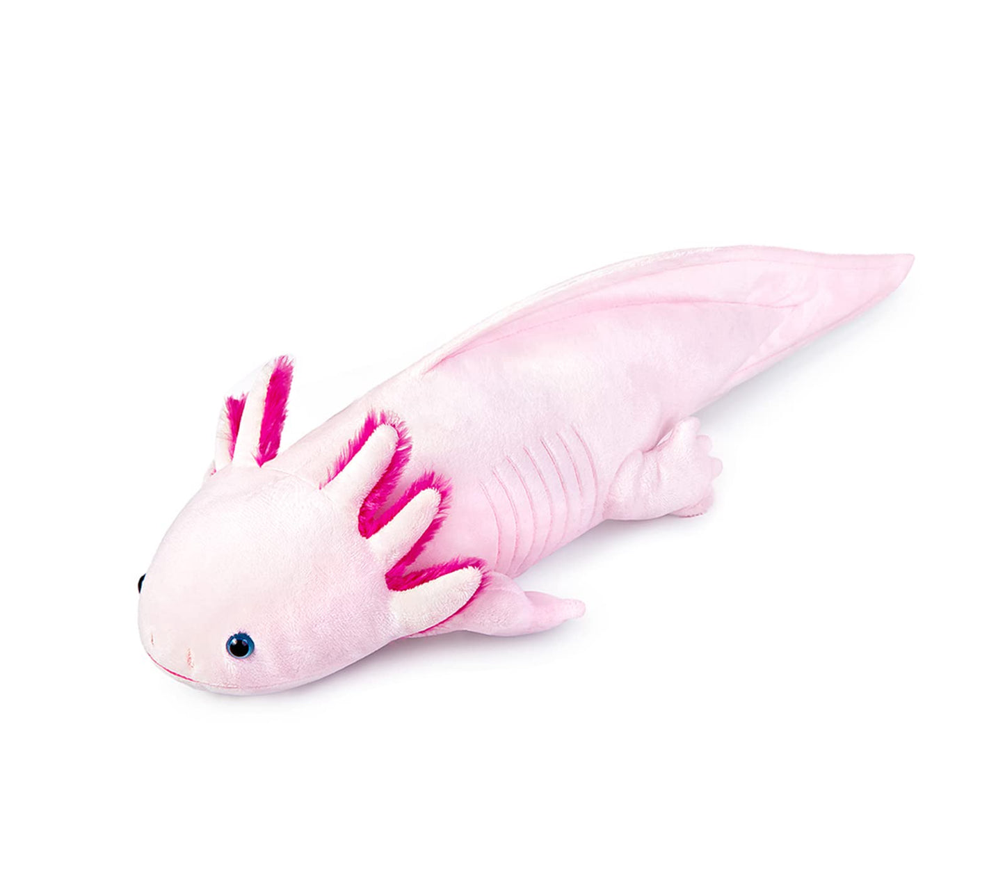 ZHONGXIN MADE Axolotl Plush - 20" Light Pink Stuffed Animal, Realistic Polyester Toy for Kids