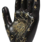 Ebros Gift Ancient Mystical Psychic Fortune Teller Chirology Palmistry Hand Palm With Lines And Symbols Figurine Decor Witchcraft Spiritual Divinity Statue For Palmists Readers (Black)