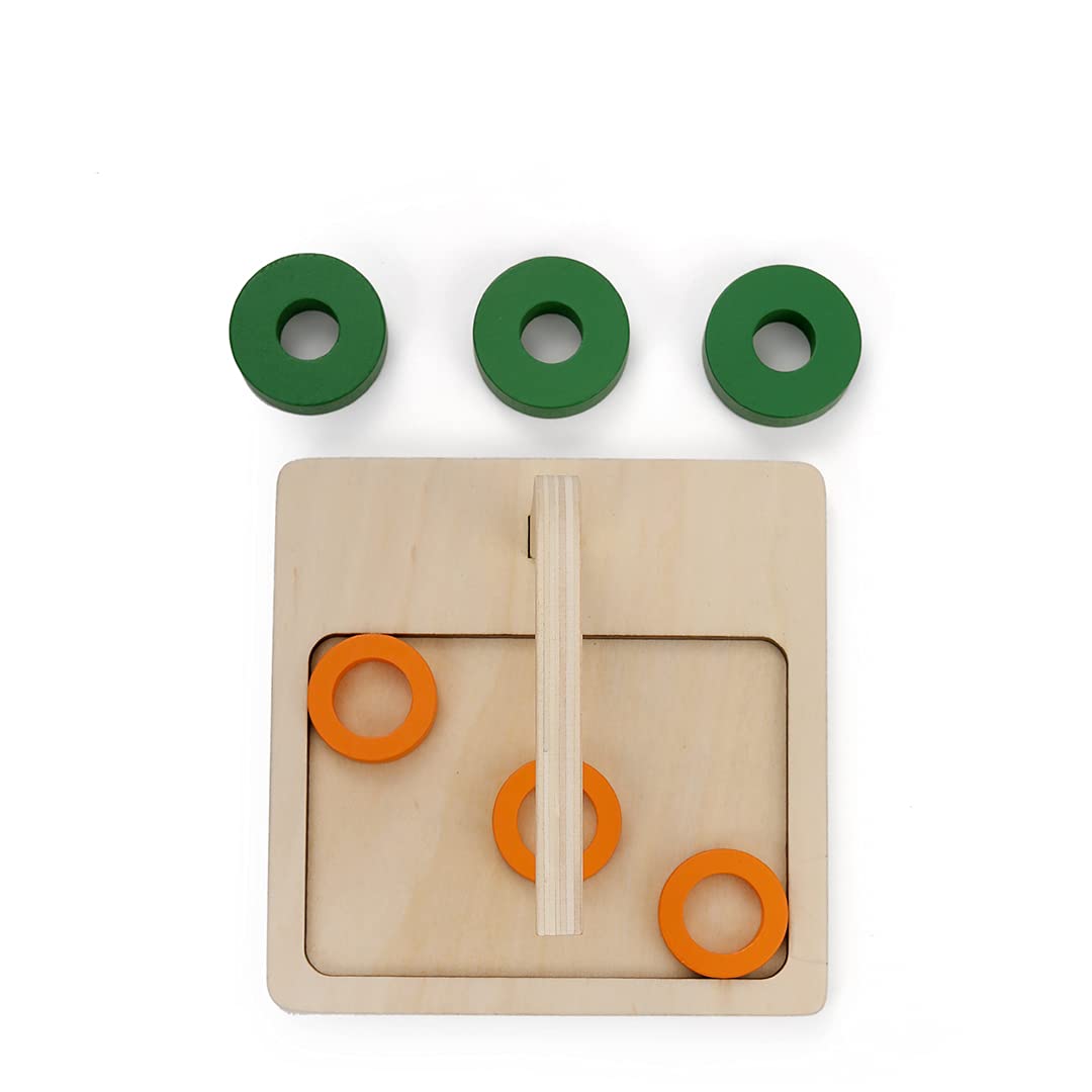 Meyor Montessori Wooden Curved Horizontal Pins 3-6 Years Old Children'S Toy, Used To Exercise Hand-Eye Coordination