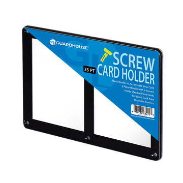 Guardhouse Screw-Close Two Trading Card Display Holder Black Border 35 Pt Pack Of 3
