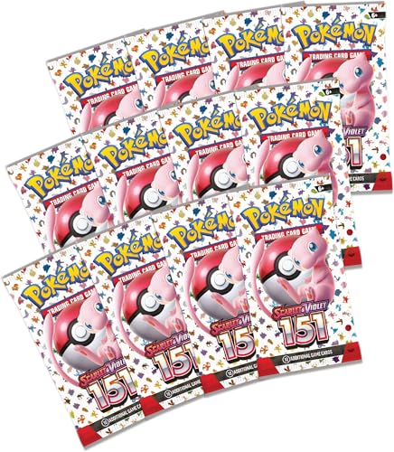 Pokémon TCG Blooming Waters 151 Premium Collection - 12 Packs, Multi Color, Model 10-10124-103, Made of Paper