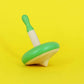 Shumee Organic Wooden Handmade Spinning Top 1 Pc/Set(Green) | 6 Cm | Colorful | Gyroscopes Toy | Fidget Spinner | Educational Toys | Montessori,Kindergarten Toys | Gift Toys For Kids/Toddlers
