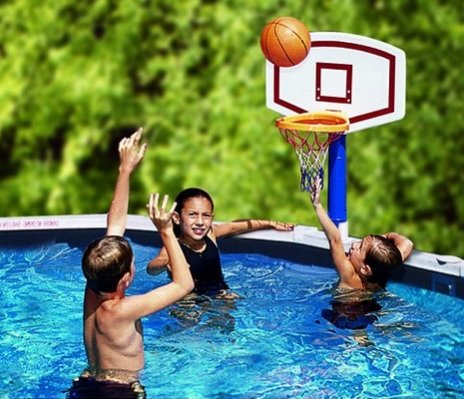Swimline Jamming Basketball Game For Above Ground Pools White, One Size