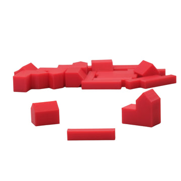 BKPrint3D Replacement Pieces for Catan Board Game | Settlers Pieces | 82 Colors | Base Set | (13_Red)