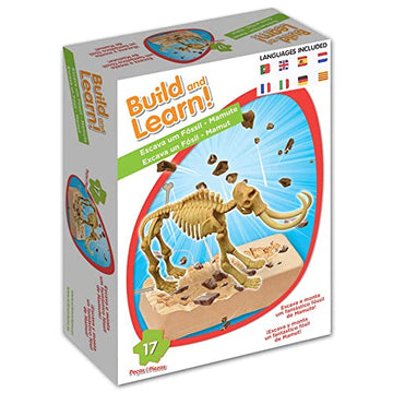 Science4you Mammoth Fossil Digging Kit - Excavation Toy for Kids 6+ - Assemble 17 Fossils - Ideal for Archeology and Paleontology