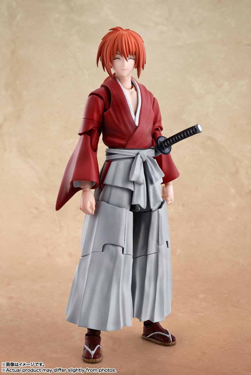 TAMASHII NATIONS - Rurouni Kenshin: Meiji decorative replica bladesman Romantic Story - Kenshin Himura  Bandai Spirits S.H.Figuarts Action Figure