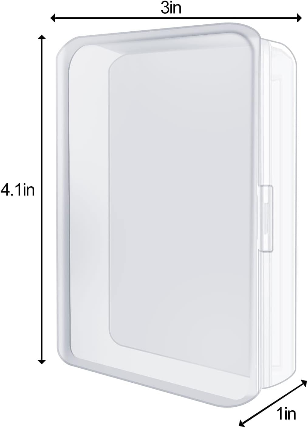 Iokuki 8 Pcs Blank Playing Card Case, Clear Card Deck Box, Plastic Playing Game Card Storage Box Holder For Bank Card, Business Card, Game Card, Ptcg Cards