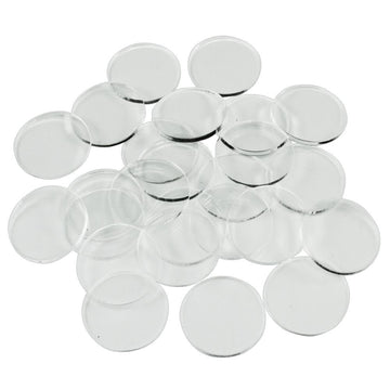 Litko Clear Round Miniature Bases | 1.5Mm Thick | Circular Figure Stands For Wargaming Boardgaming And Collectible Figures (20Mm Clear Round Bases - 25 Pack)